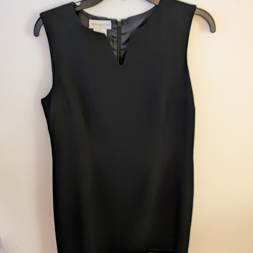 Worthington Black Sleeveless Mini Dress
